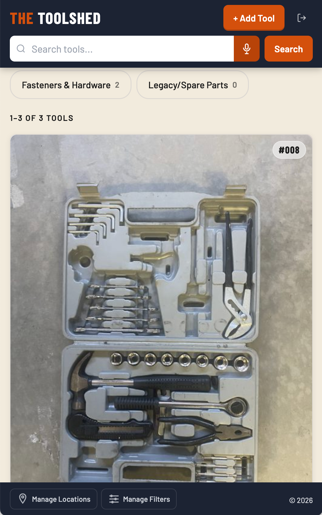 ToolVault inventory app